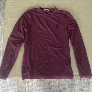 Men’s maroon small Versace long sleeve T-shirt